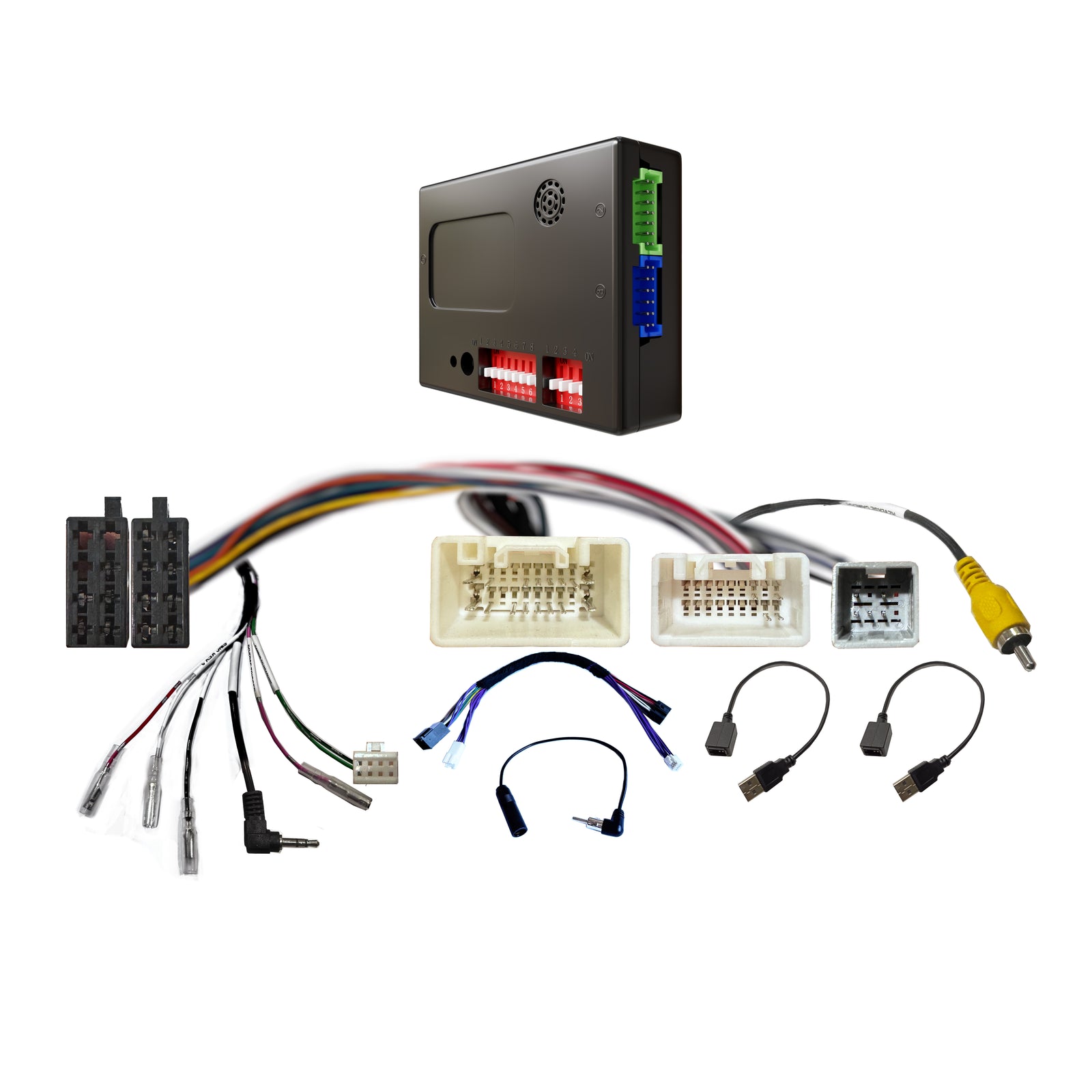 CAC HMT4AK3 - Mitsubishi Harness with Rockford Fosgate, Factory 360° Camera, SWC, Camera Retention, USB