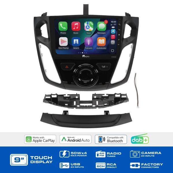 Aerpro AMCFO10 9" Multimedia Receiver Kit Ford Focus LZ 2015-2018