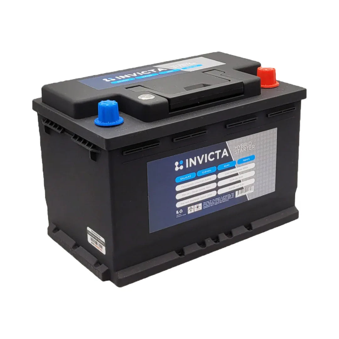 Invicta SNLHLN3 Hybrid LiFePO4 12V 60Ah 1000CCA Starter Battery