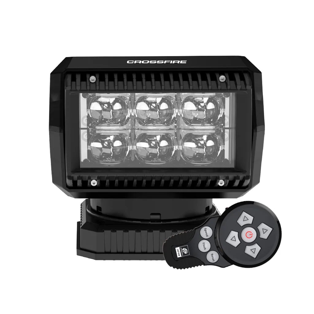 Crossfire RSL01 Remote Search Light 50W 6 LED Spot and Flood