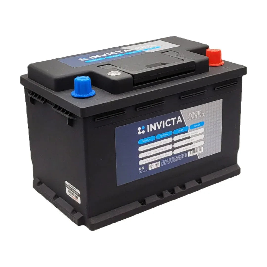 Invicta SNLHLN4MAX Hybrid LiFePO4 12V 60Ah 1400CCA Battery