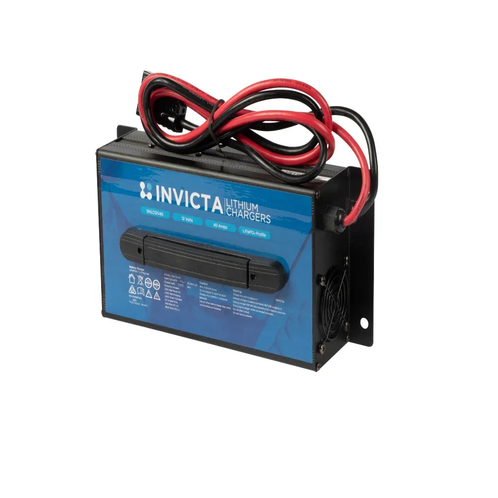 Invicta SNLC12V40 12V 40A Lithium Battery Charger RCM Certified