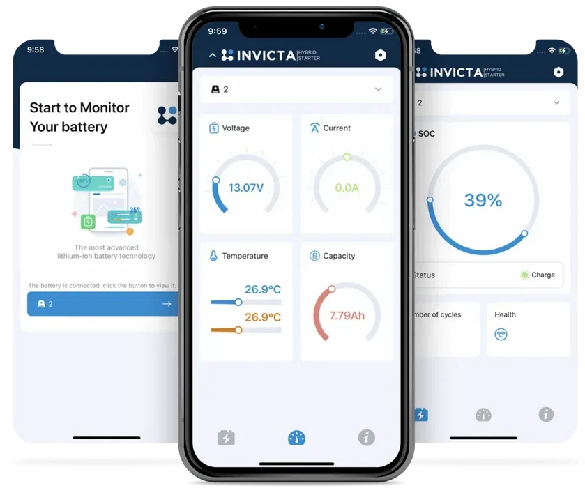 Invicta SNLX12V200BT 12V 200Ah LiFePO4 Bluetooth Battery