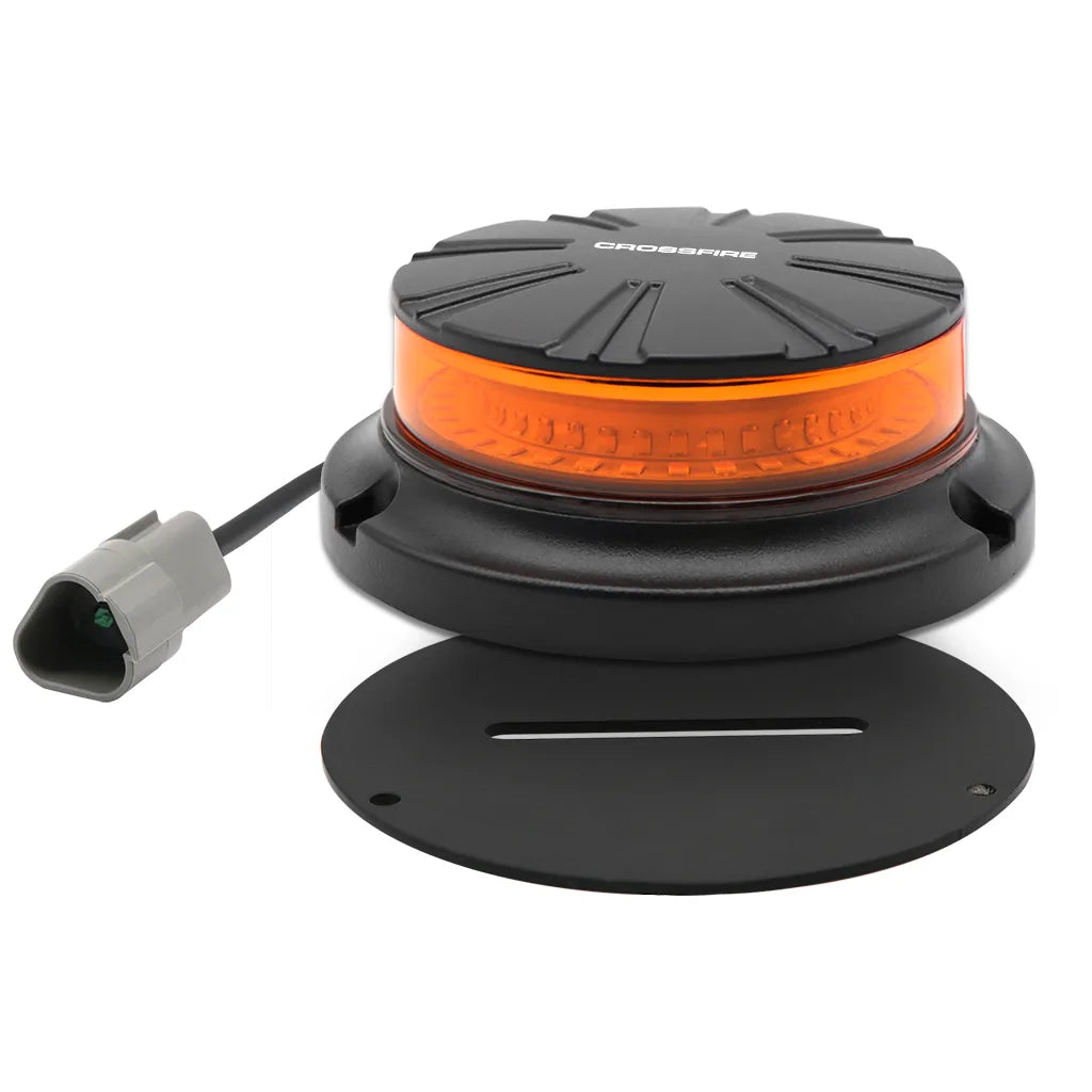Crossfire B45S Super Slim 36 LED Amber Beacon Permanent Mount