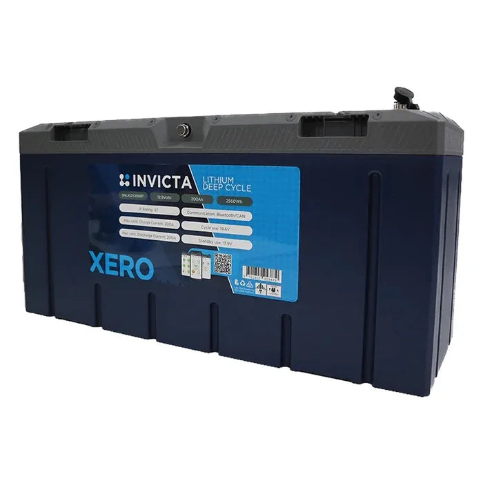 Invicta SNLX12V200BT 12V 200Ah LiFePO4 Bluetooth Battery