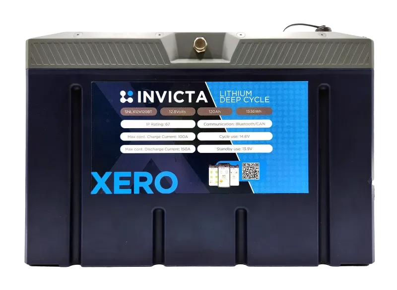 Invicta SNLX12V100BT 12V 100Ah LiFePO4 Bluetooth Battery