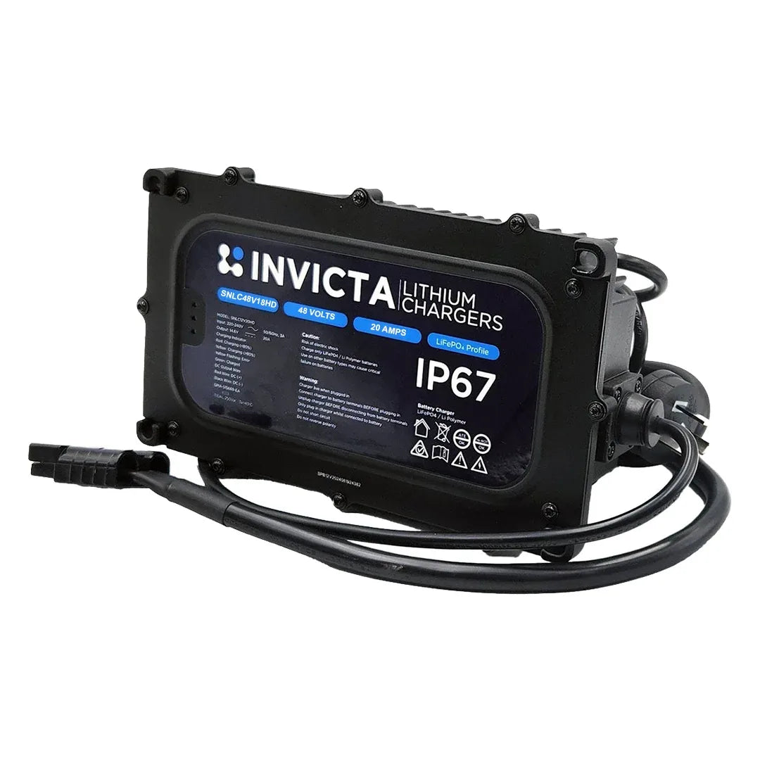 Invicta SNLC48V18HD Heavy Duty IP67 Lithium Charger 48V 18A