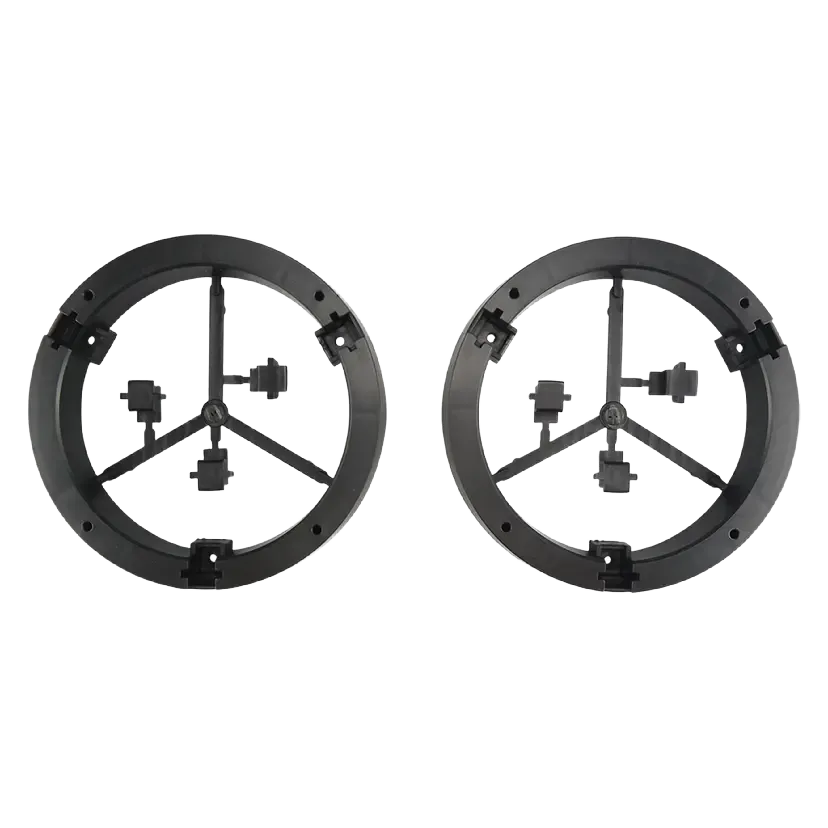 Black Stinger SSPSZ01 5.5 inch speaker spacers on a white background