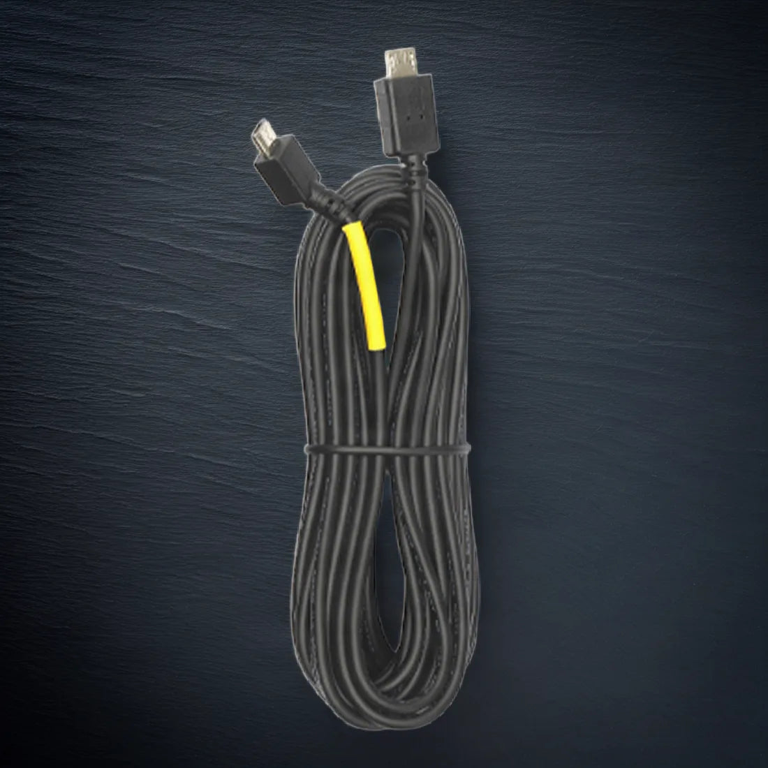 GNET 6m rear camera cable bundled on a dark slate background