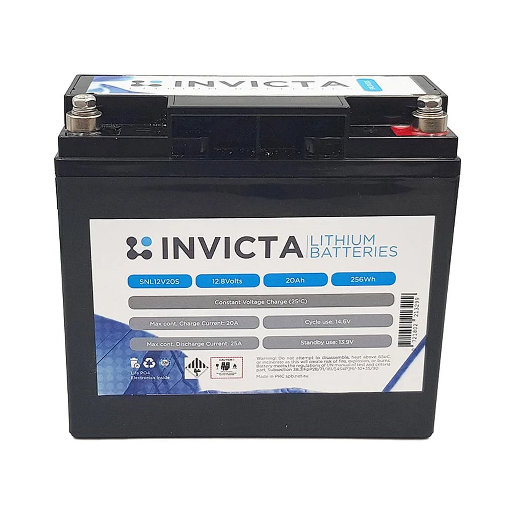 Invicta SNL12V20BT 12V 20Ah LiFePO4 Bluetooth Battery M6