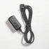 GNET External GPS adapter with coiled cable and angled plug, white background