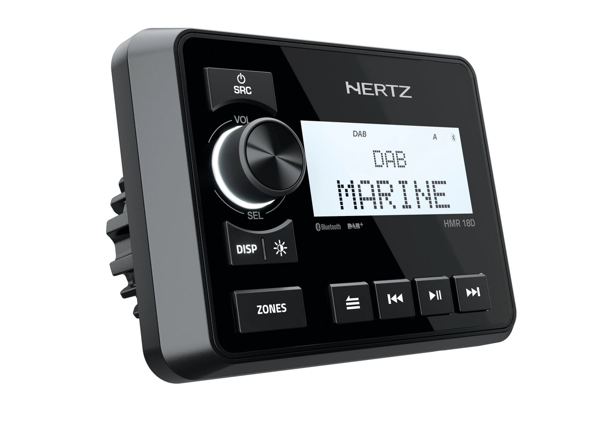 Hertz HMR 18 Marine Source Unit IP66 Bluetooth 5.0 Dual Zone