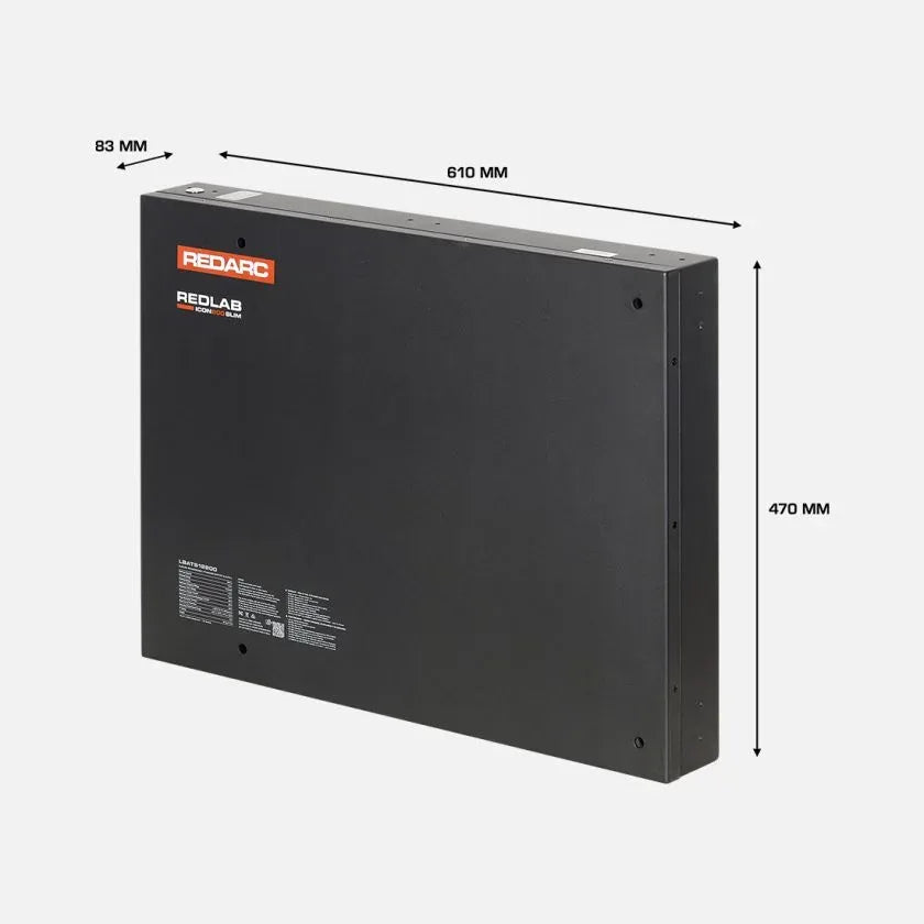 Redarc LBATS12200 REDLAB Icon Slim 200Ah 12V Lithium Battery