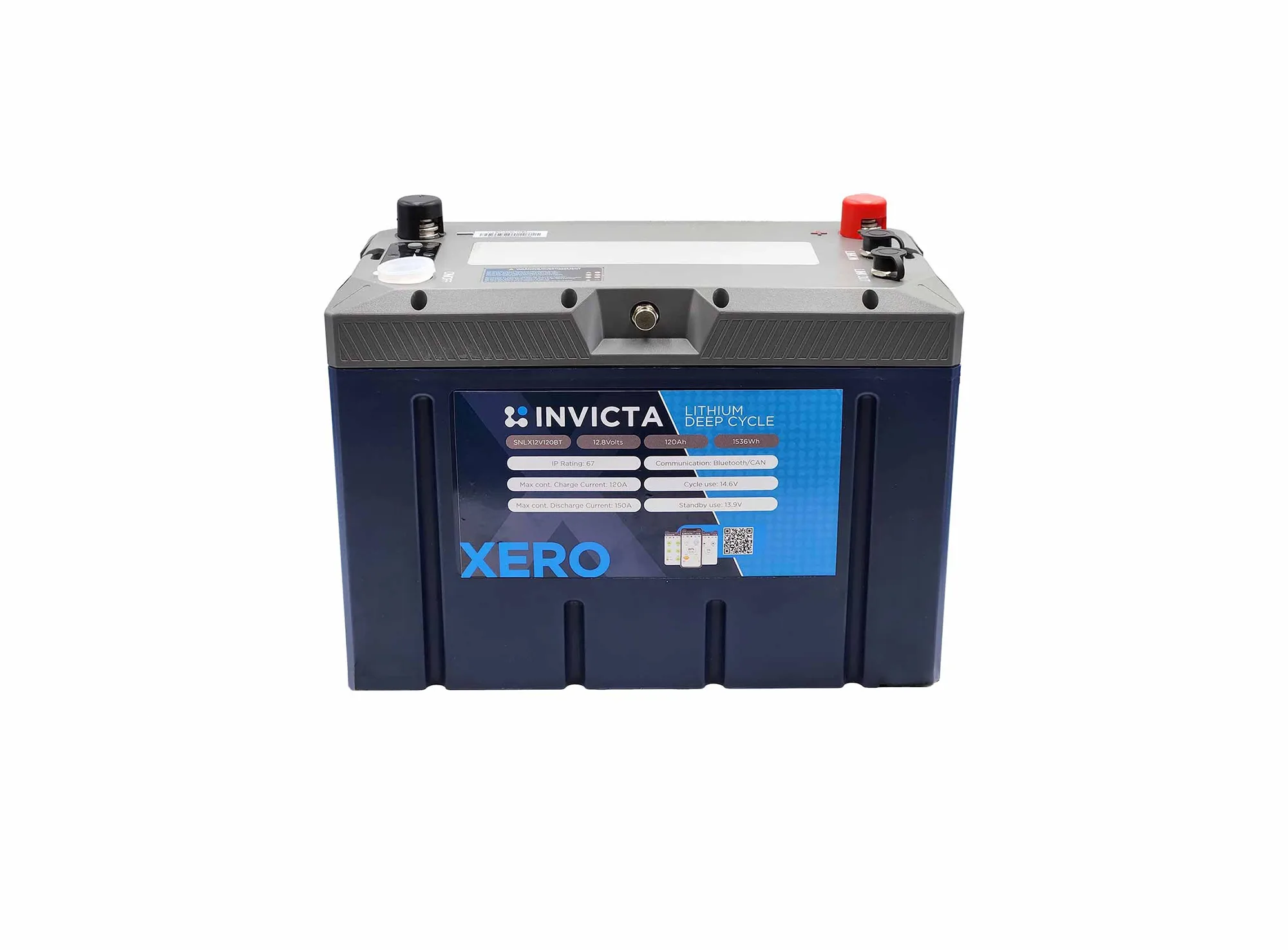 Invicta SNLX12V120BT 12V 120Ah LiFePO4 Bluetooth Battery