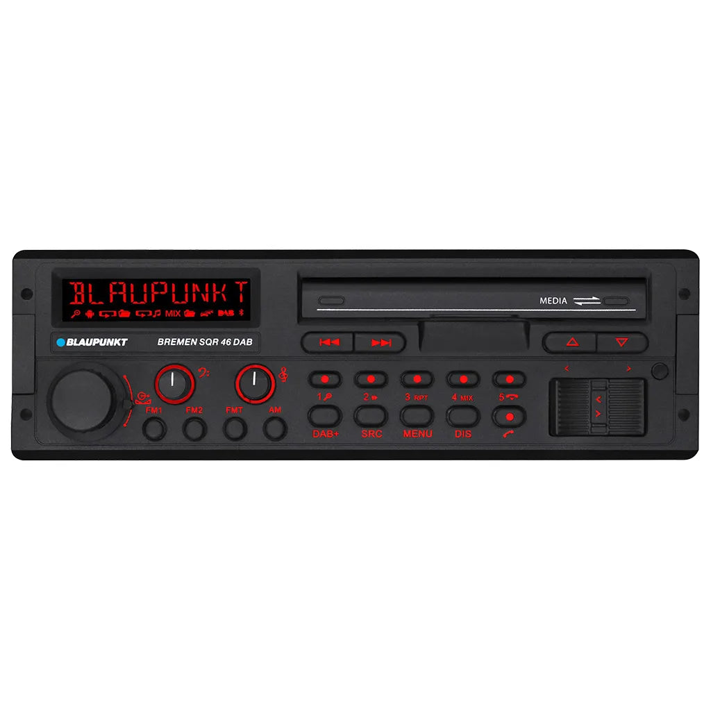 Blaupunkt Bremen SQR46 Retro Single DIN DAB+ Bluetooth Receiver