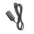 GNET External GPS adapter, GPS receiver block with coiled cable and angled plug, black background