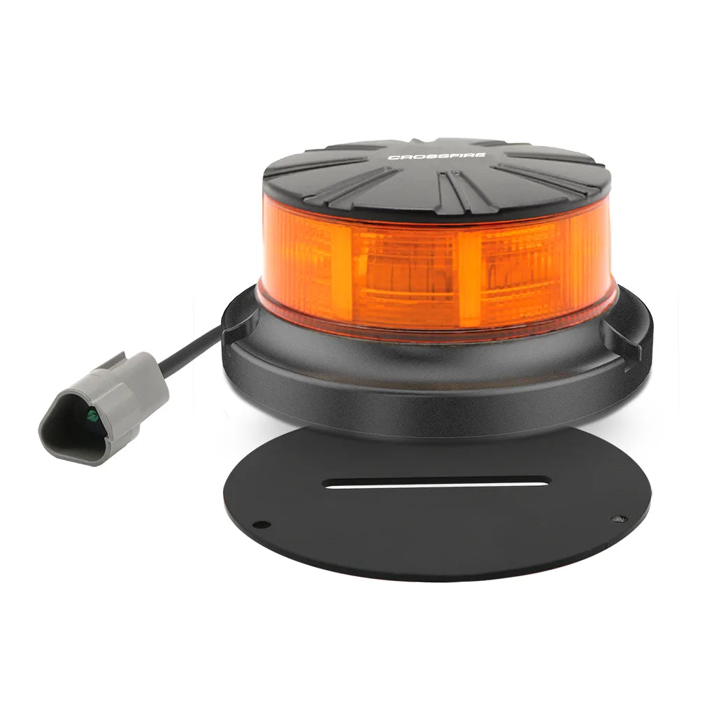 Crossfire B56S Slim 32 LED Amber Beacon Permanent Screw Mount