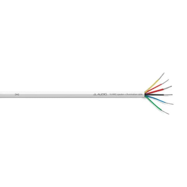 JL Audio JLA-010-13422-00 XM-WHTMFC 6-Conductor Marine Speaker Cable with Integrated LED Wiring