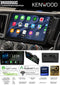 Kenwood DMX6009AXS flyer showing the 9 inch HD screen from the front, side and rear, with its feature list