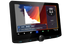 A Kenwood DMX9720XDS 10.1" Floating HD Wireless Multimedia Receiver with a touchscreen interface displaying various contents like a map and audio controls.