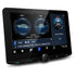 Kenwood DMX9724XS  10.1" Head Unit  Apple CarPlay & Android Auto Digital display with various gauges and information on a white background