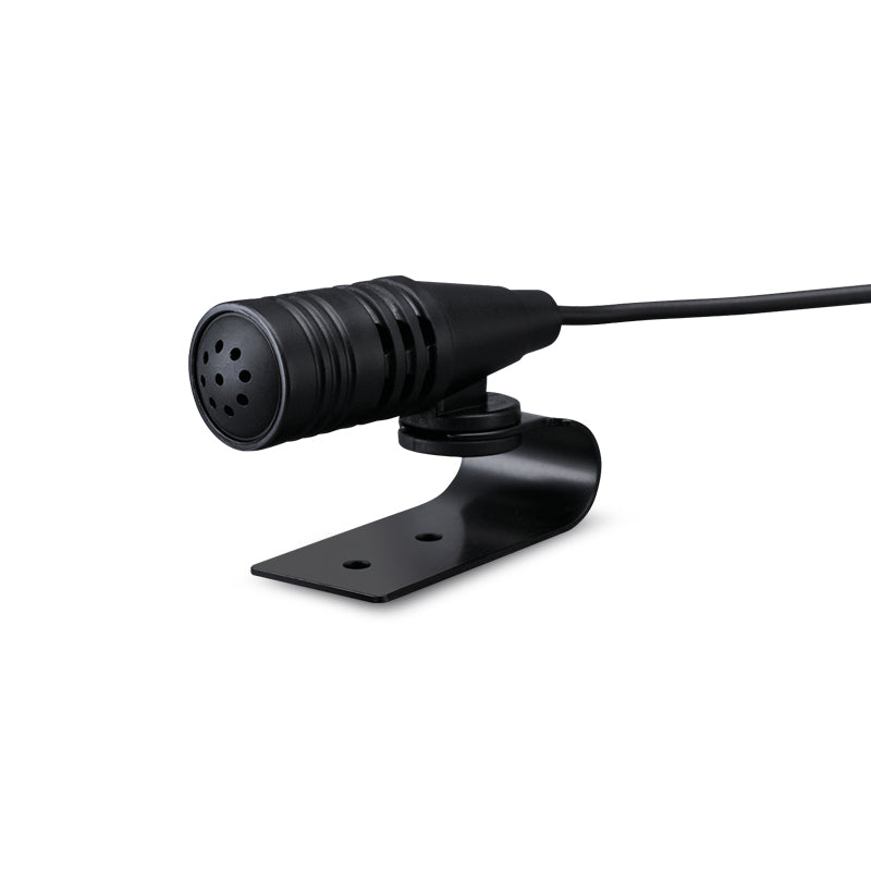 Kenwood external Bluetooth microphone with a 3.5mm connector and a black color scheme.