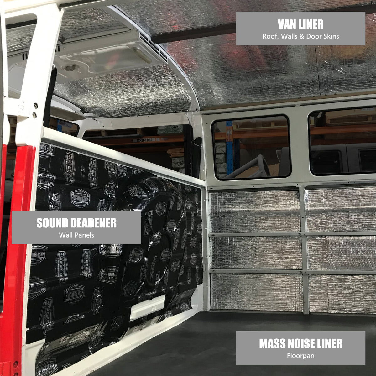 Kombi with Van Liner on the walls and roof and Mass Noise Liner on the floor