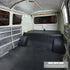 Mass Noise Liner laid as a carpet underlay in a Kombi cab