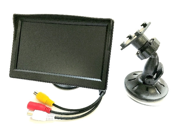 Mongoose LCD50PW | 5" Monitor - 2 Camera Input Dashboard Display