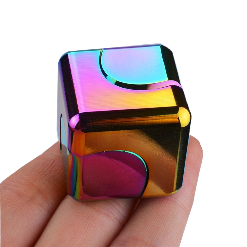 ADHIX ADXAPEX - Small Square Dice Fingertip Gyro Metal Magic Finger Fidget Spinner Cube