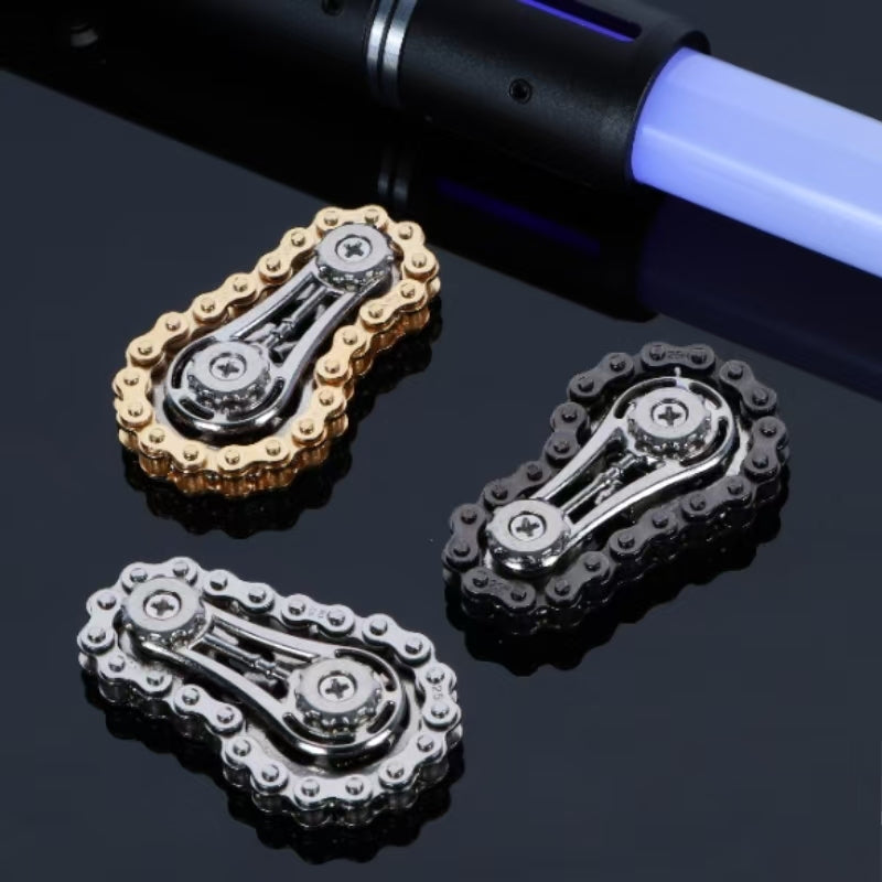 ADHIX ADXVORTEX - EDC Finger Gyro Toy Punk Style Metal Silent Spinner Chain