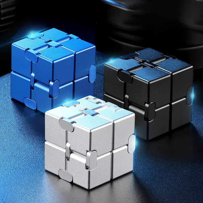 ADHIX ADXPULSE - Anti-Stress Relief Magic Puzzle Cube Infinite Flip Sensory Fidget Cube