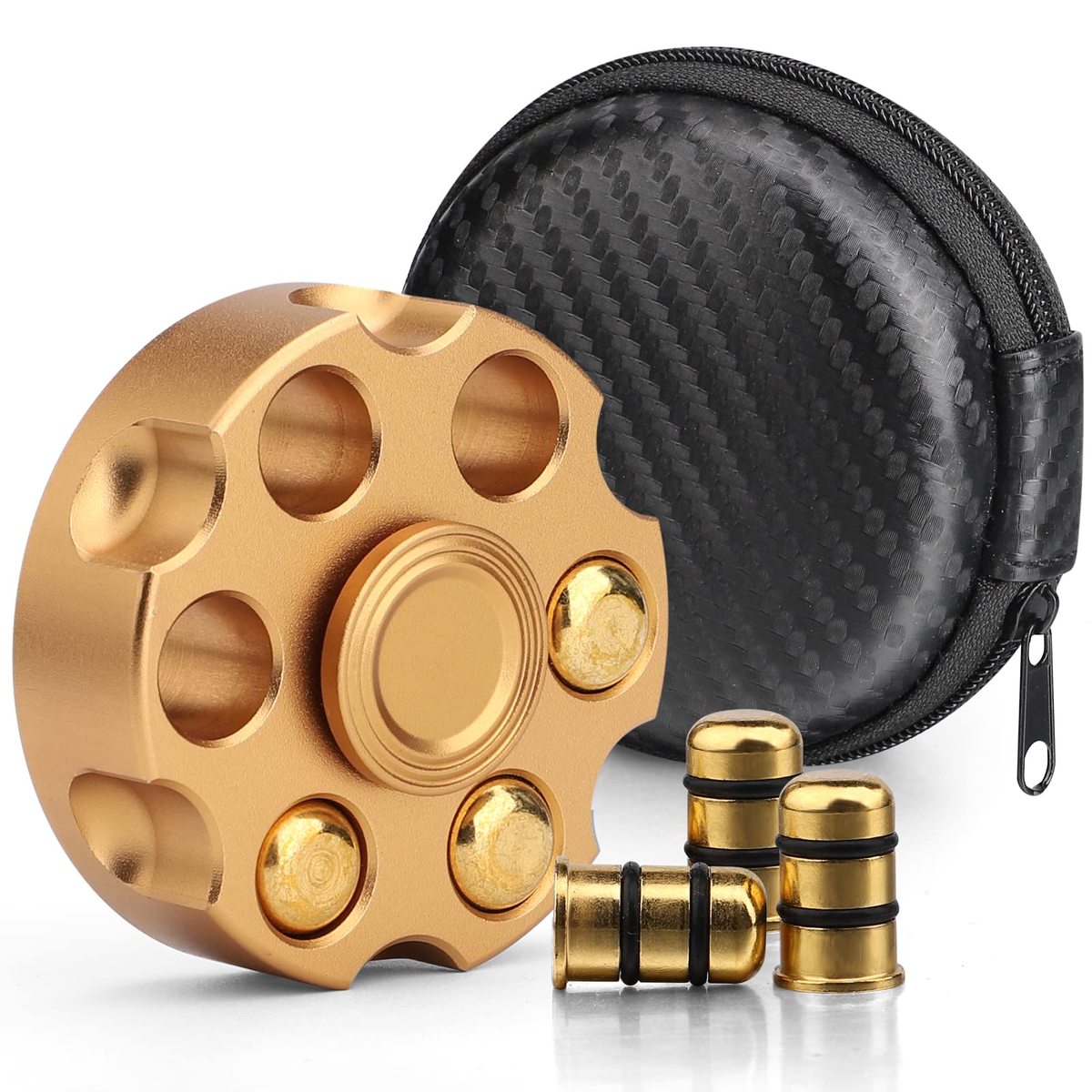 ADHIX ADXPRO - Alloy Brass Revolver Metal Spinner Fidgeting Toy