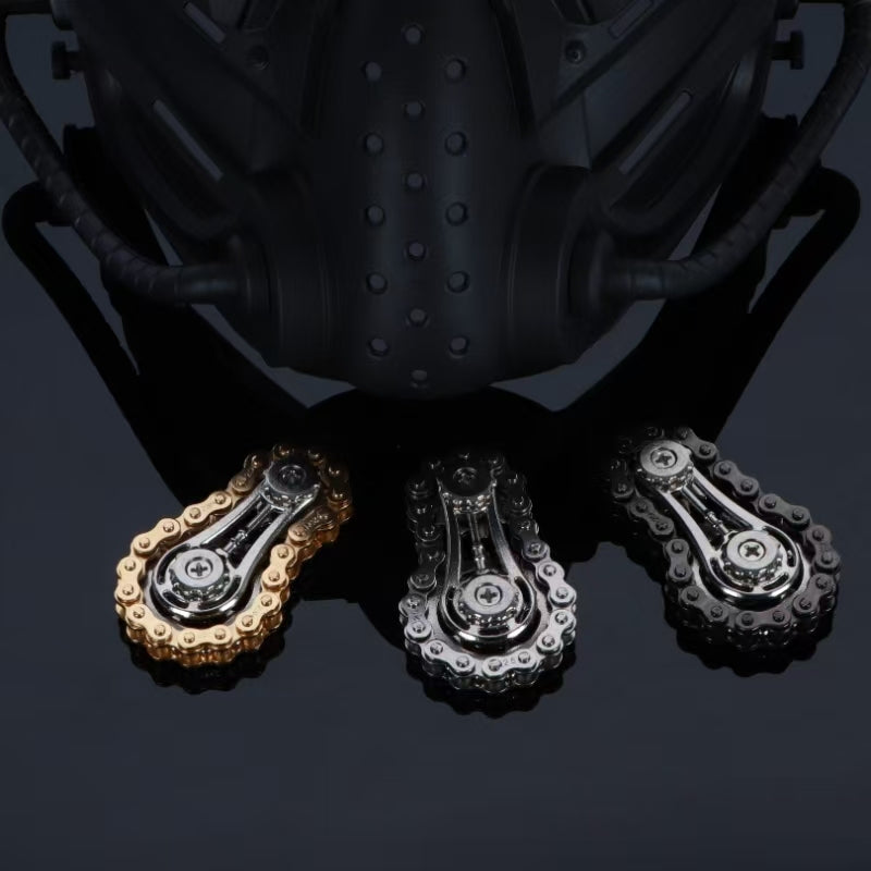 ADHIX ADXVORTEX - EDC Finger Gyro Toy Punk Style Metal Silent Spinner Chain