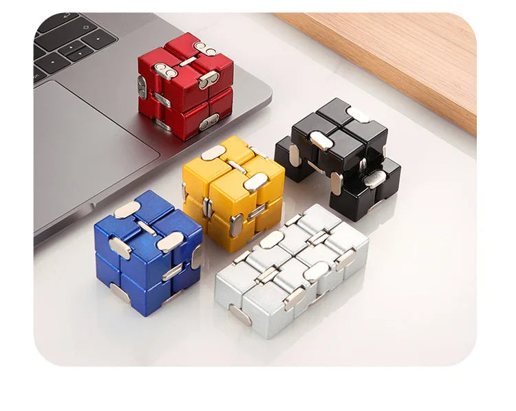ADHIX ADXPULSE - Anti-Stress Relief Magic Puzzle Cube Infinite Flip Sensory Fidget Cube