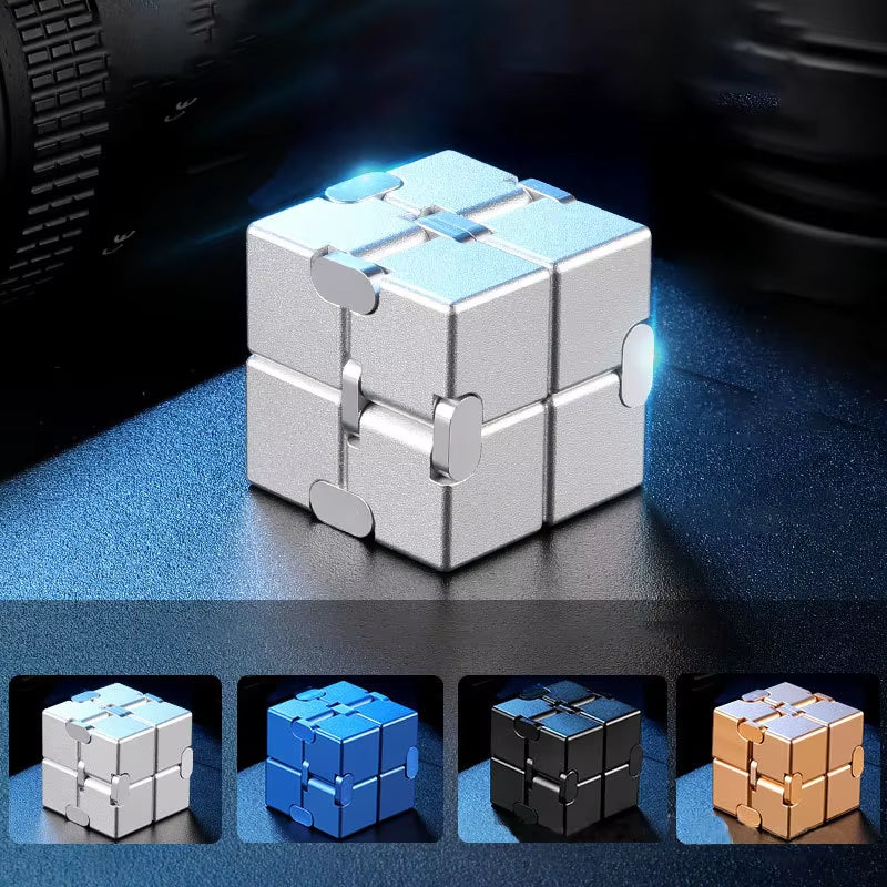 ADHIX ADXPULSE - Anti-Stress Relief Magic Puzzle Cube Infinite Flip Sensory Fidget Cube