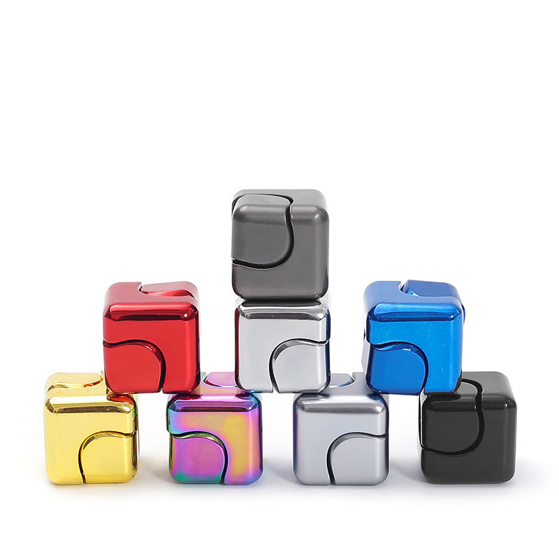 ADHIX ADXAPEX - Small Square Dice Fingertip Gyro Metal Magic Finger Fidget Spinner Cube