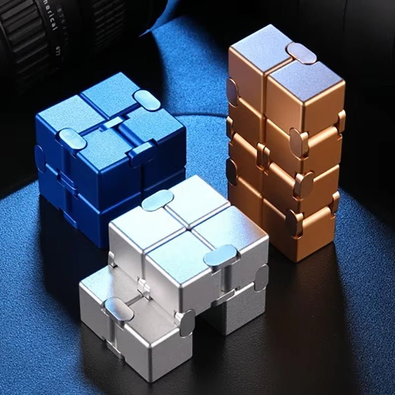 ADHIX ADXPULSE - Anti-Stress Relief Magic Puzzle Cube Infinite Flip Sensory Fidget Cube