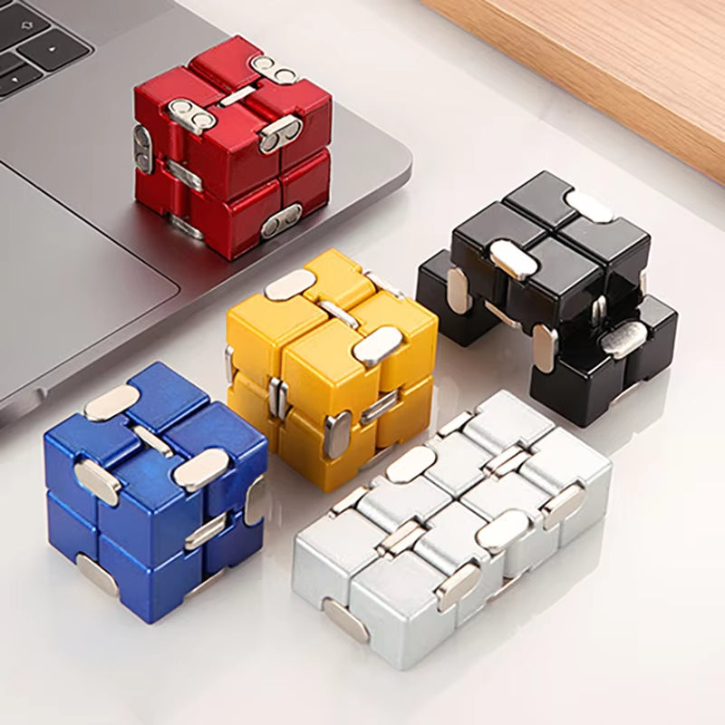 ADHIX ADXPULSE - Anti-Stress Relief Magic Puzzle Cube Infinite Flip Sensory Fidget Cube