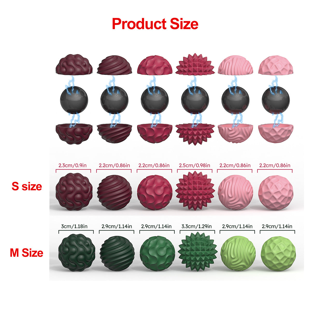ADHIX ADXZEN - Magnetic Balls Fidgeting Toy EDC Silicone Beads Sensory Anti-Stress