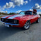 Red American muscle car of the type this Car Builders pack is made for