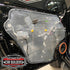 Car door inner panel sealed with a clear Door Restore membrane