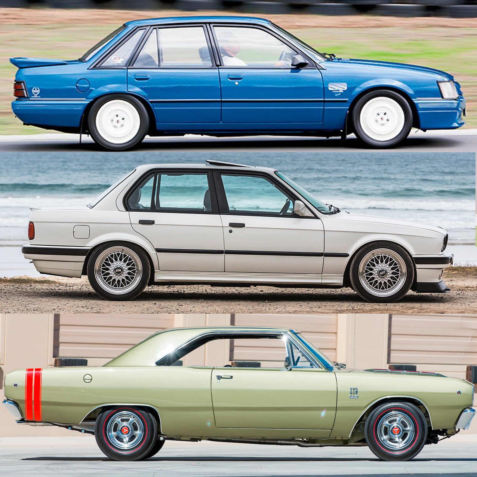 Commodore, BMW and Valiant, examples of medium cars this pack suits