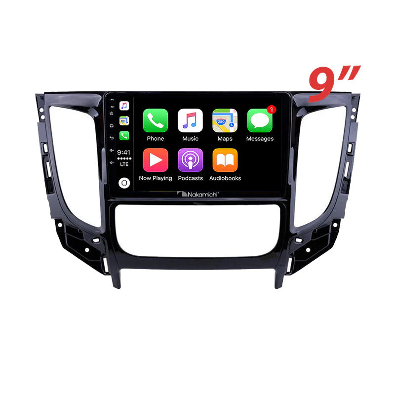 Nakamichi NA9MITSUBISHITRITONAUTO20152018 9" Wireless CarPlay Mitsubishi Triton 2015-2018