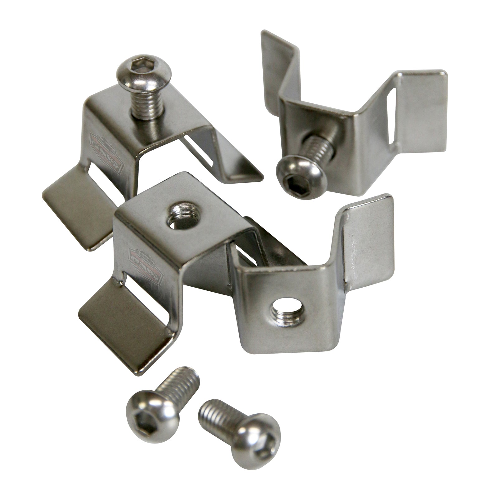 Stainless stand off mounts beside M6 button head bolts