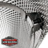 Heat shield held clear of an exhaust pipe by mounts and a hose clamp