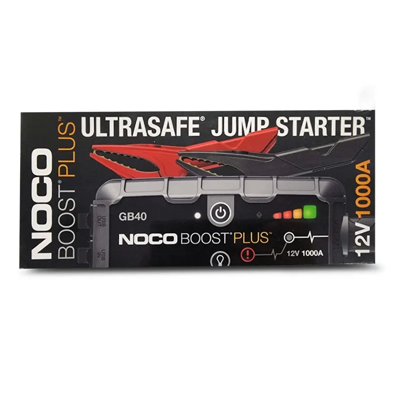NOCO GB40 12V Boost Plus 1000A portable jump starter pack box