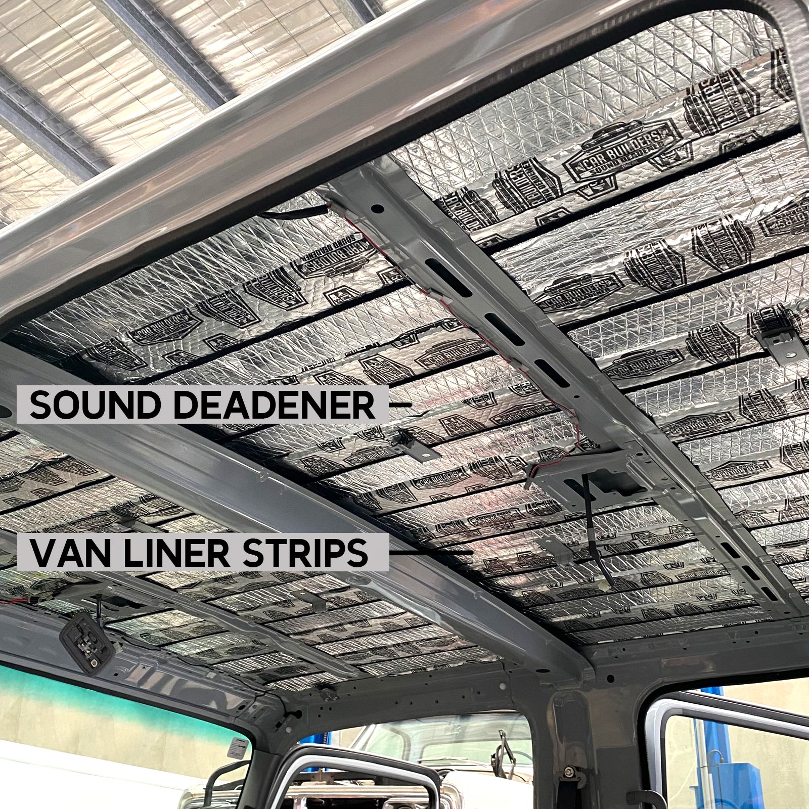 Tiles and strips of Van Liner on the NPS roof