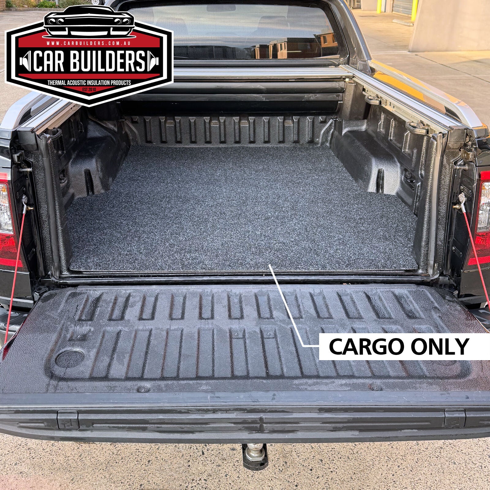 Ranger cargo mat, Cargo Only cut finishing at the tailgate