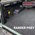 Marine carpet cargo mat fitted in a Ford Ranger PHEV tub